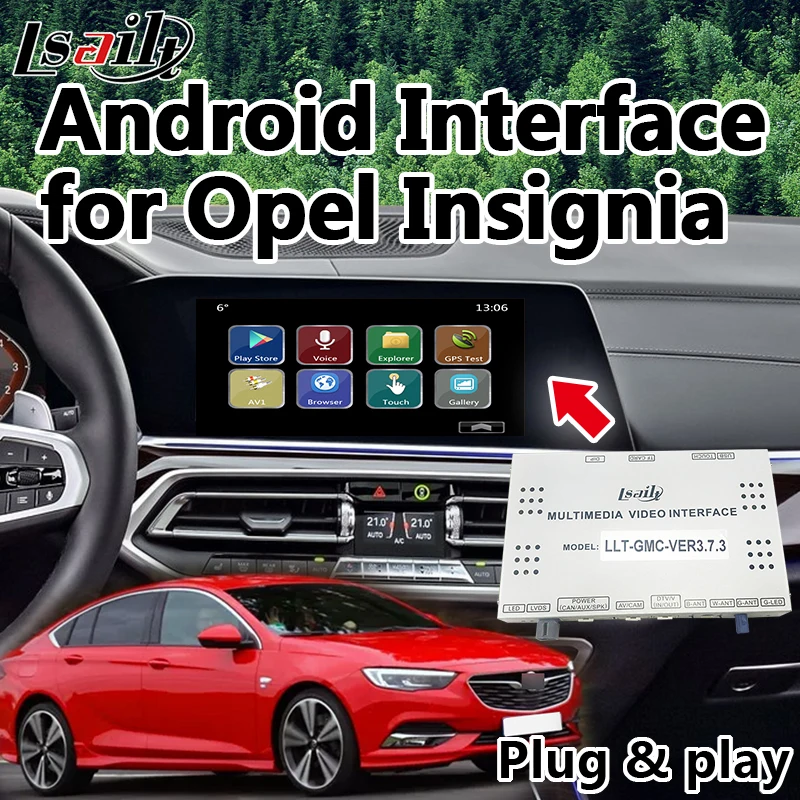 

GPS-навигатор CarPlay и Android для Opel Crossland X Mokka и т. д. с Waze, Google Play ,YouTube, Netflix