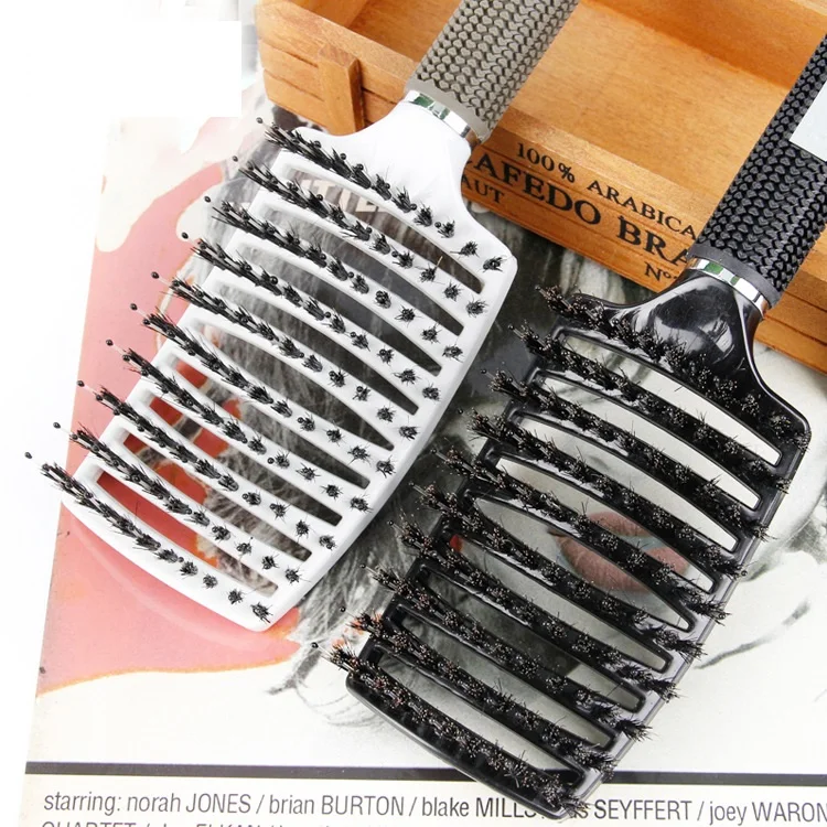 Длинные гребни для волос выдувная щетка с кабаном помогает создать полированную