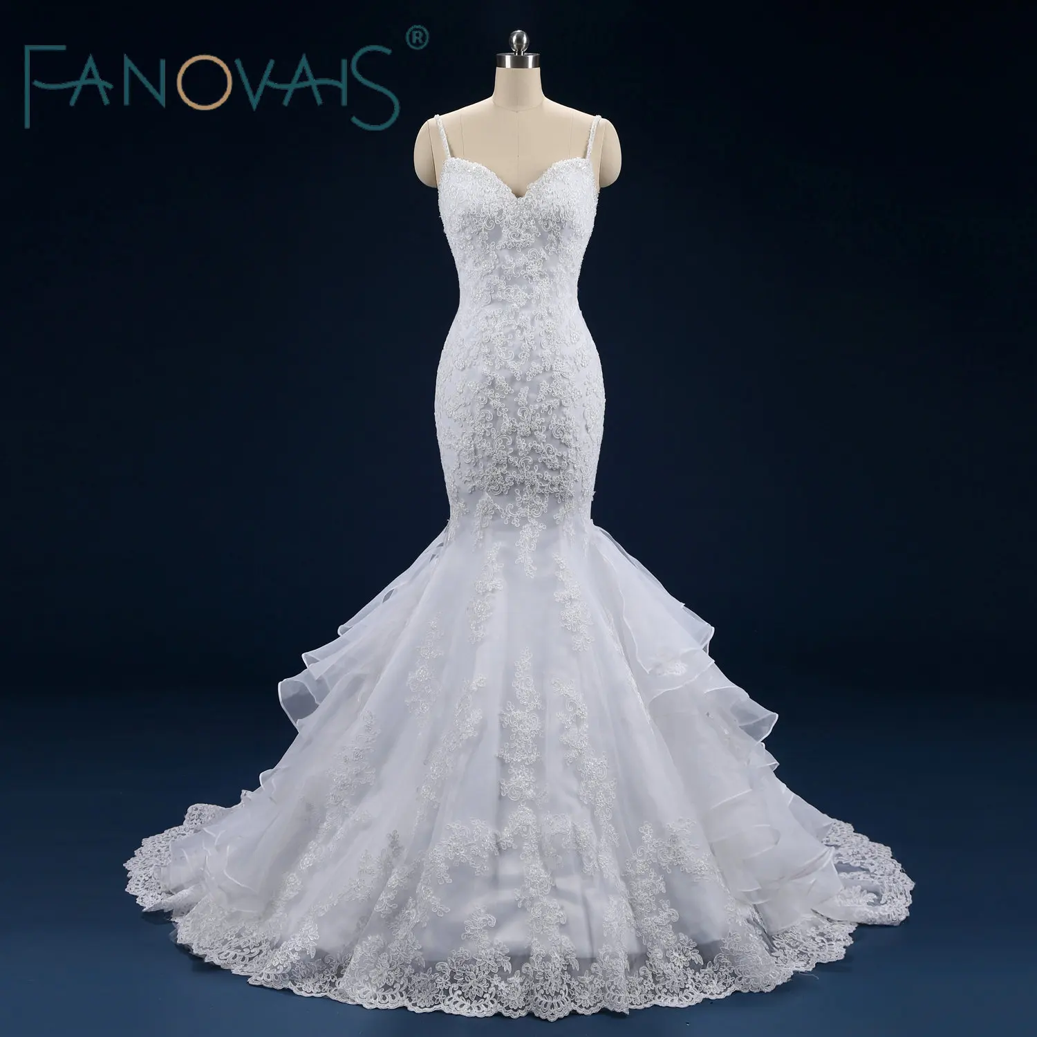 Mermaid Wedding Dresses Luxury African Trouwjurk Plus Size Vestido De Novia 2019 Robe Mariage Trumpet | Свадьбы и торжества