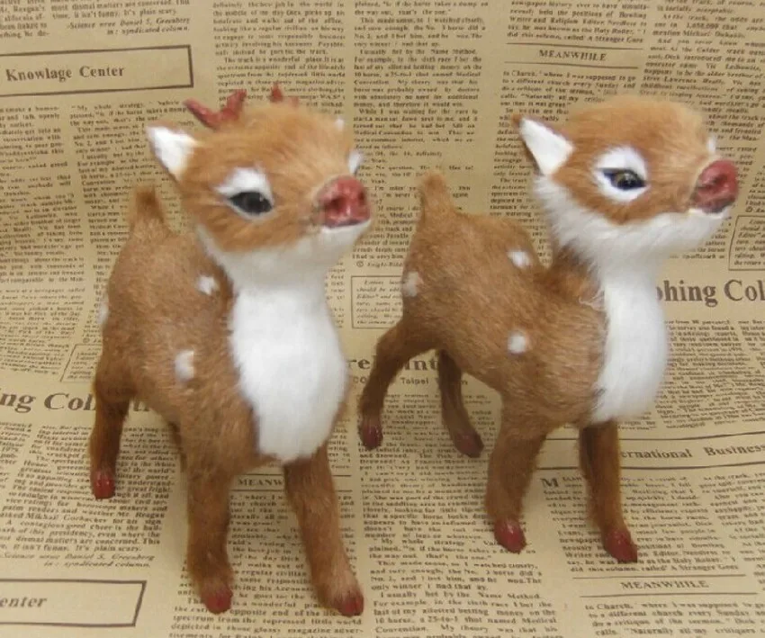 Искусственное животное Сика олень реквизит для фотосъемки декоративный