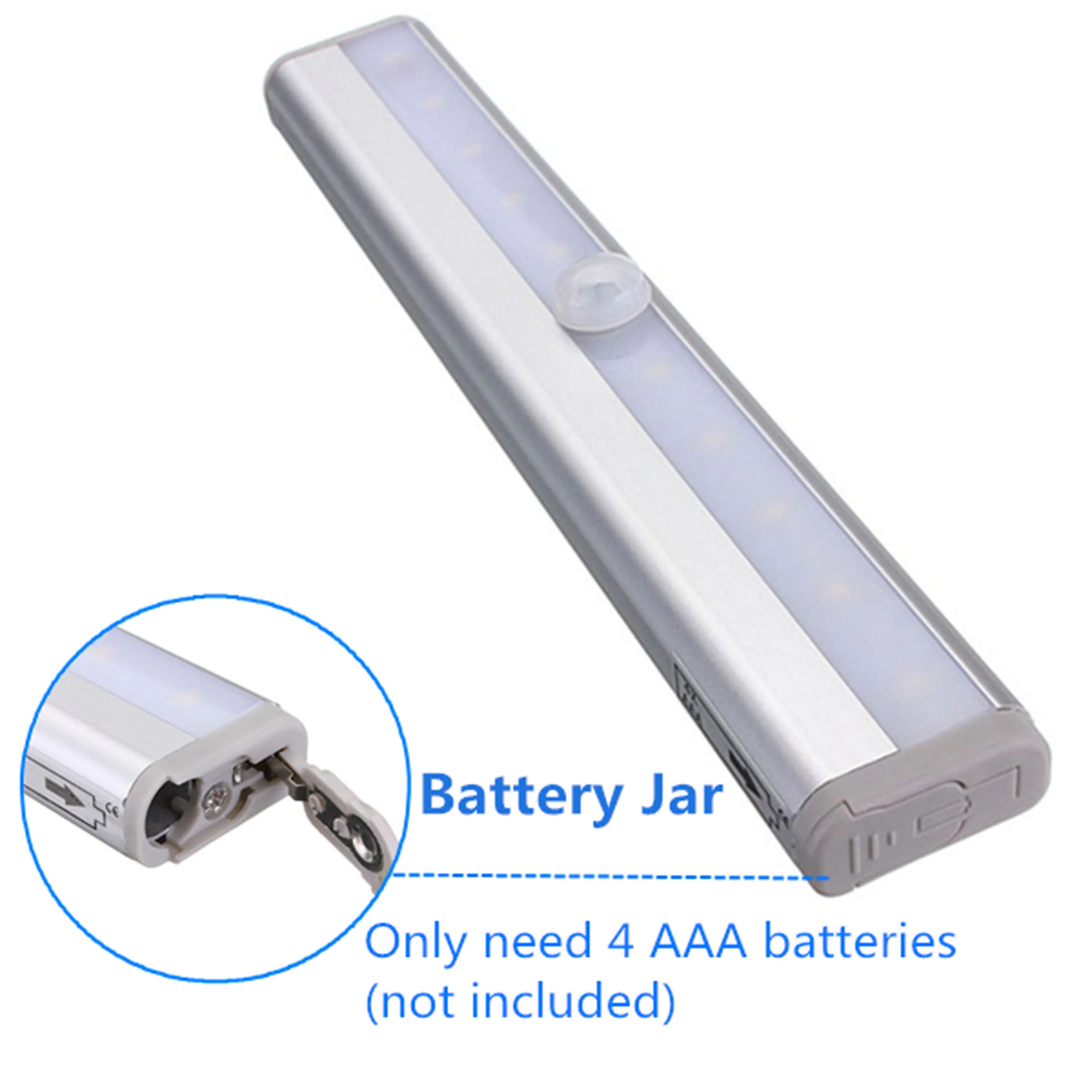 Under Cabinet light Battery LED PIR Motion Sensor Lamp 6LEDs lighting for Wardrobe Cupboard Closet Kitchen night | Освещение