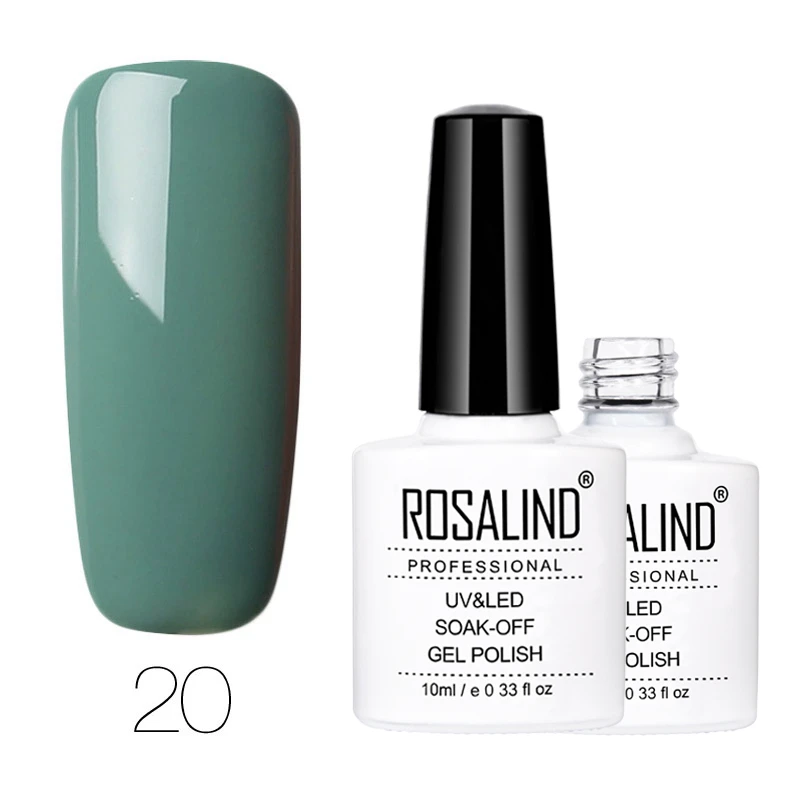 RD20 Rosalind гель 1 лак для ногтей 10 мл Гель-лак для ногтей долговечный замачиваемый лак для ногтей полуперманентный УФ-лампа гель-лаки - Цвет: RD20