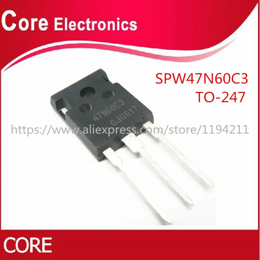 20 шт./лот SPW47N60C3 47N60C3 TO 247 MOSFET|Интегральные схемы| |