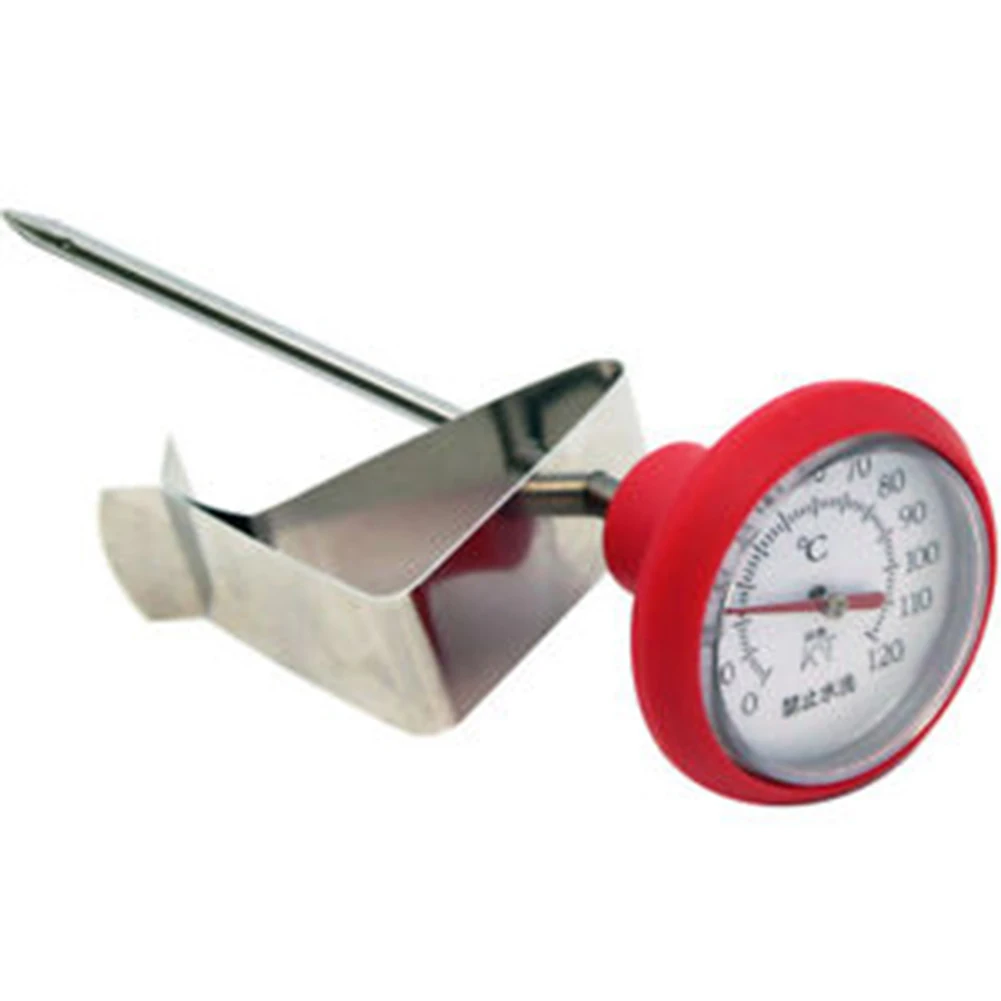 Milk BBQ Stainless Steel Food Coffee Thermometer Professional High With Clips | Дом и сад