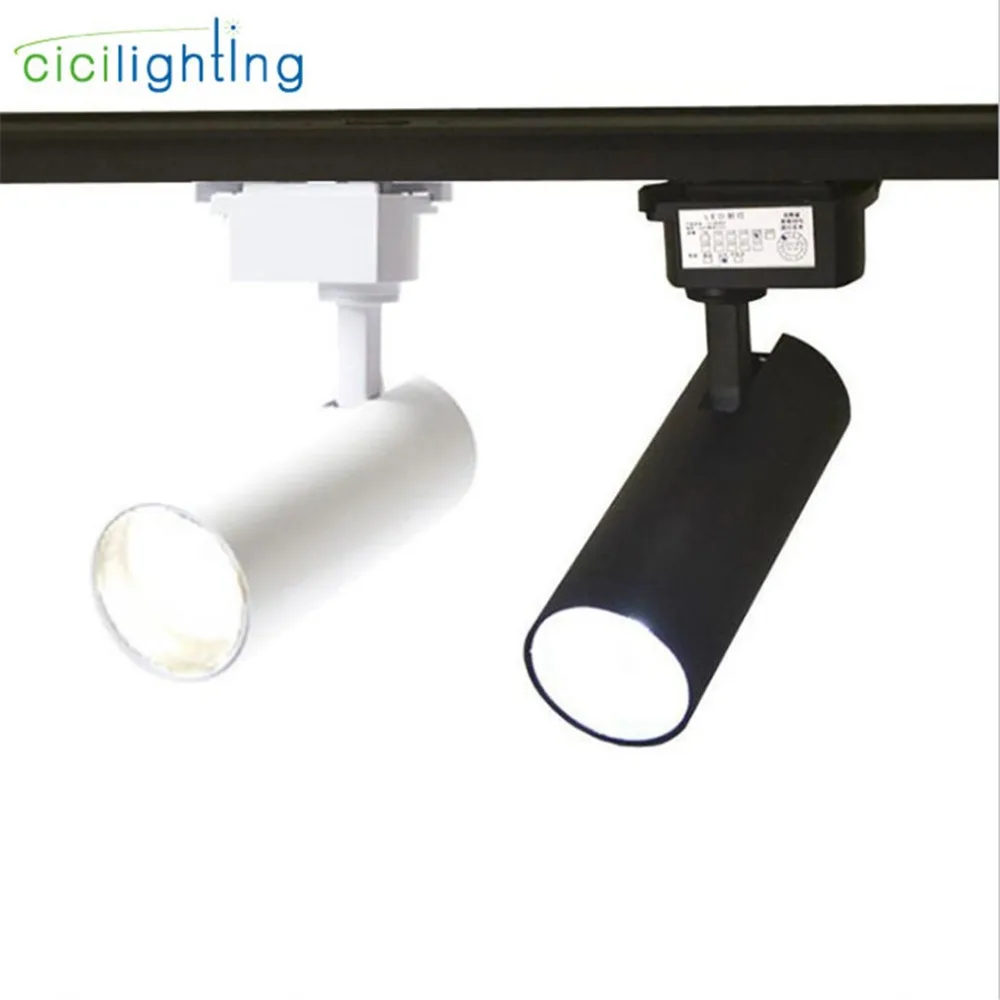 Современный светодиодный Трековый светильник COB промышленный на направляющей 20