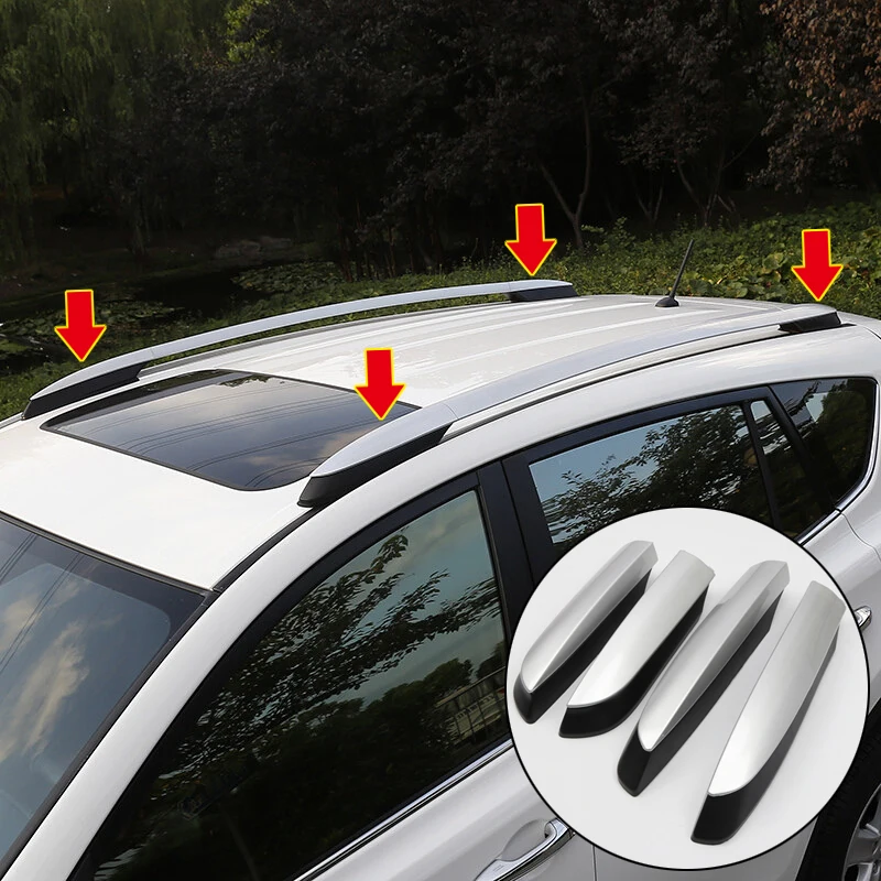 Для Toyota RAV4 2013-2017 SUV Roof Rails Rack задняя крышка Крышка Замена Защитные комплекты