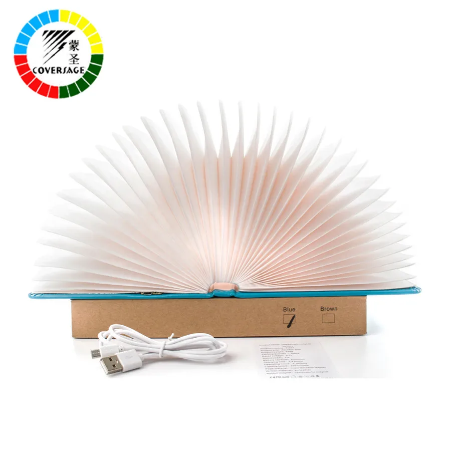 Ночной светильник Coversage в виде книги светодиодная настольная лампа четырех