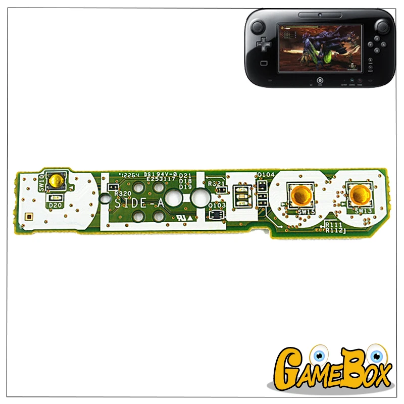 

Original Secondhand HOME Button ON OFF Mainboard For Nintend WiiU Power Switch PCB Board