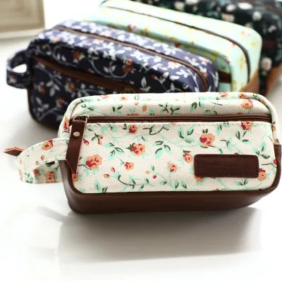 

Fashion portable canvas storage bag 19*7*10cm