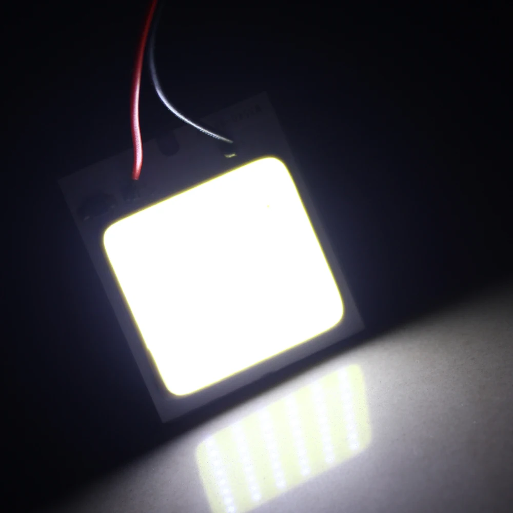 4 шт. 48 SMD COB LED Car T10 + Festoon панельный светильник плафон Lamp 12V-White- | Автомобили и