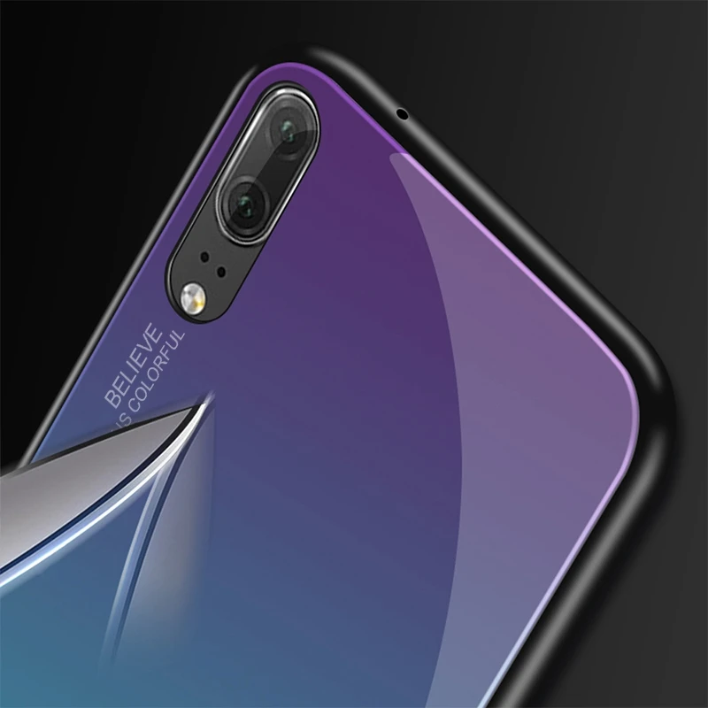 Чехол из закаленного стекла для Huawei P20 Lite Роскошный чехол Nova 3 3i P Smart Mate 20 10 Pro Honor 9 8X