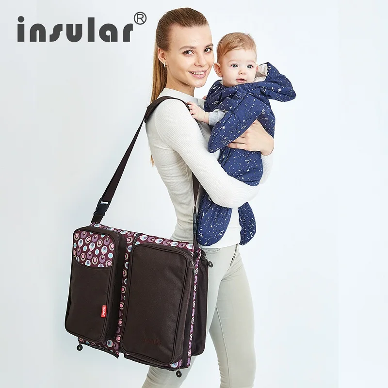 Travelling Baby Diaper Bag Portable Outdoor Baby Crib Bed Infant Safety Bag Cradles Folding Crib Bed Safety Mommy Bag
