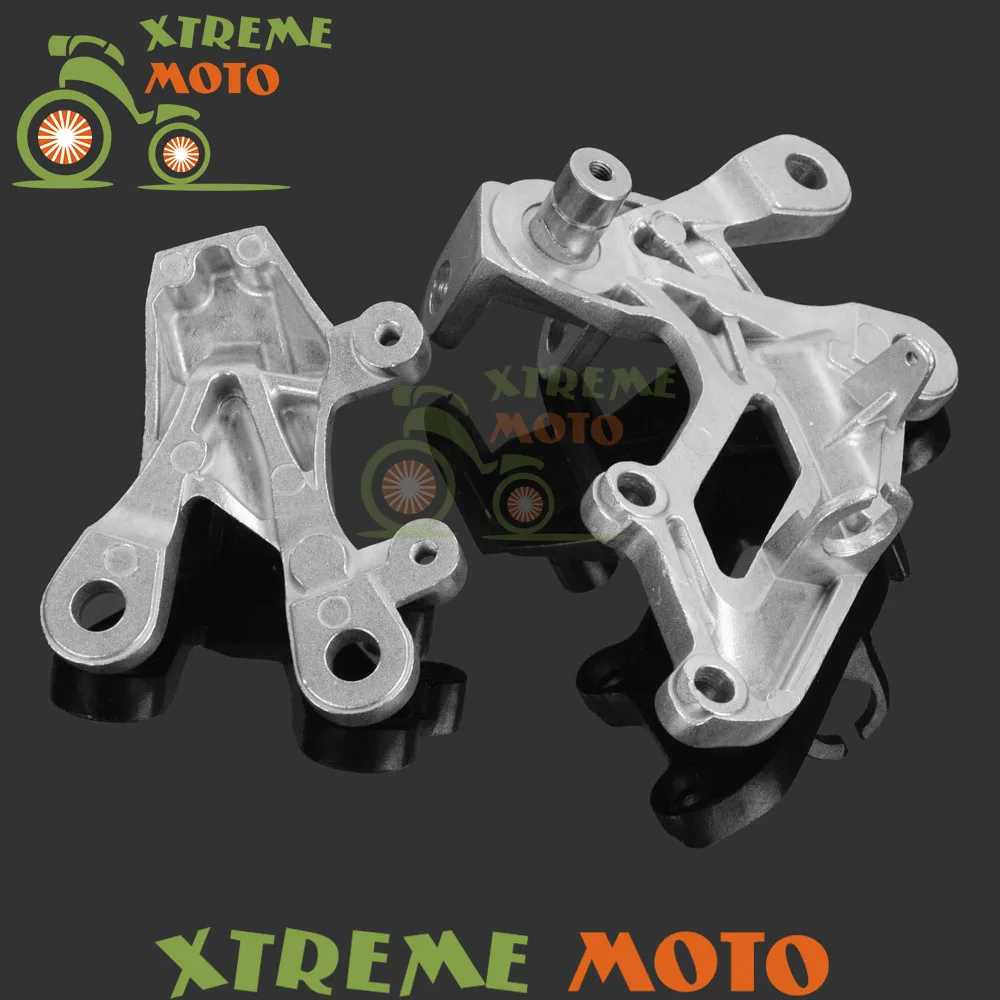 Серебряные мотоциклетные передние подставки для ног Педальный штатив