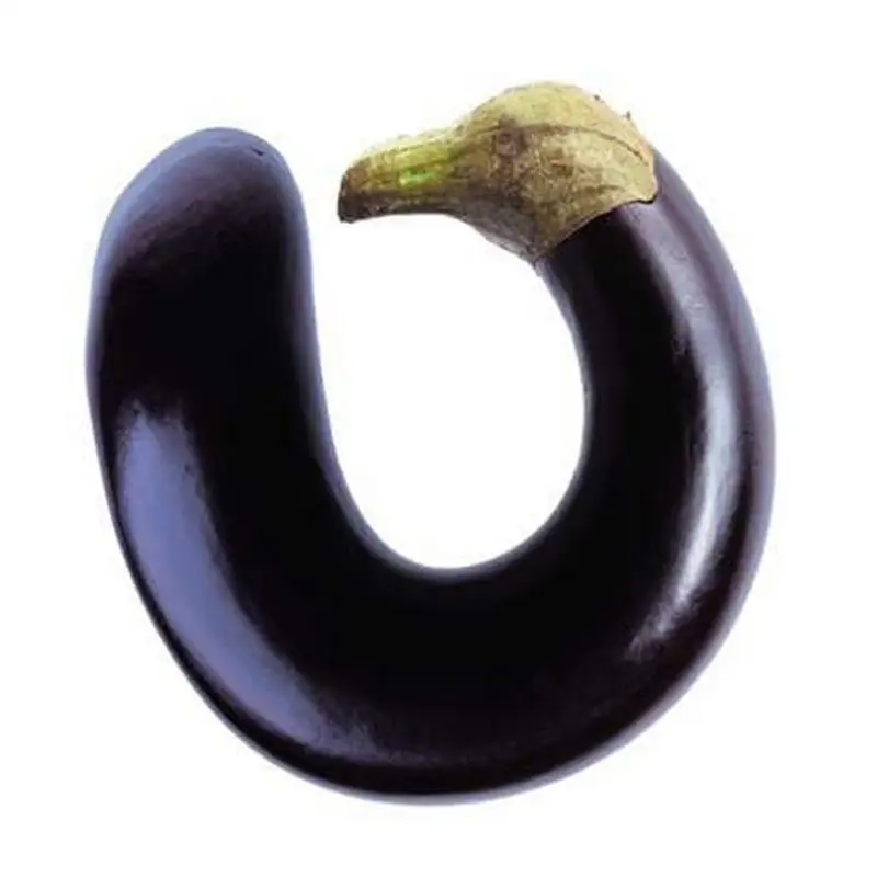 Eggplant 35 см креативные плюшевые очищенные креветки перец Баклажан круассан мягкая подушка животные плюшевые игрушки U шеи Подушка креветки - Цвет: Eggplant