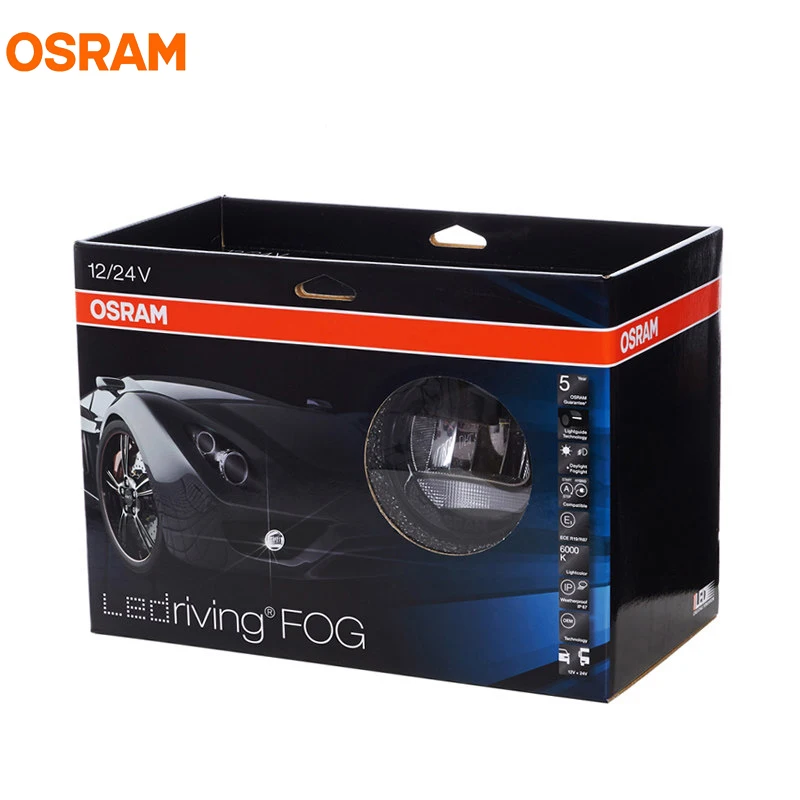 OSRAM СВЕТОДИОДНЫЙ riving светодиодный FOG101 BK 12В/24В OEM ECE противотуманный фонарь дневной