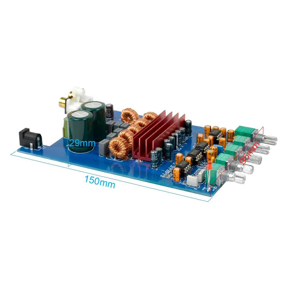 Aiyima Усилители звуковой платы TPA3116D2 amplificador 2.1 цифровой домашние доска 50Wx2 + 100 Вт DIY