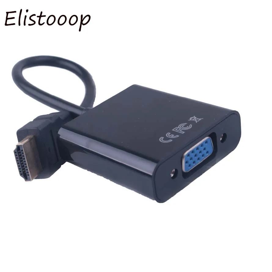 Высококачественный адаптер HDMI в VGA переходник папа Мама 1080P цифро аналоговый