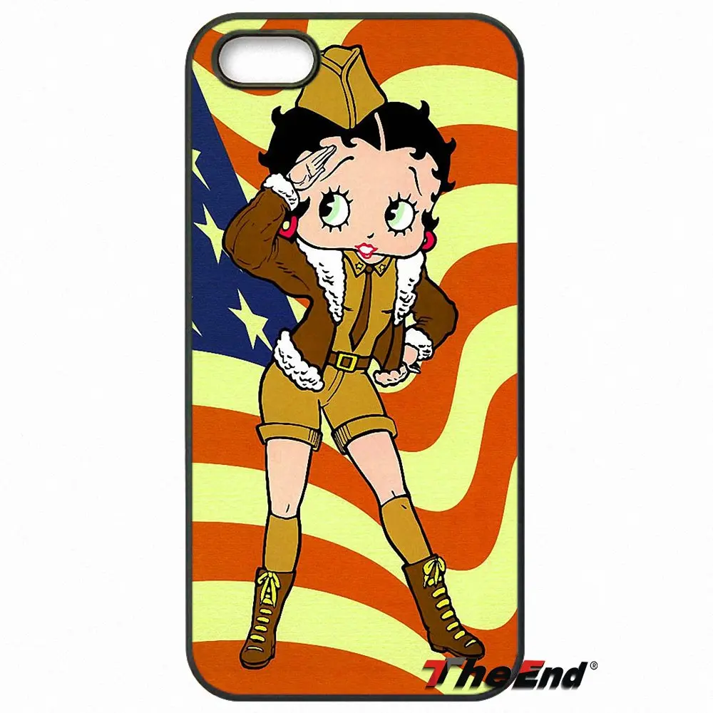 Для iPhone X 4 4S 5 5C SE 6 S 7 8 плюс Galaxy J5 J3 A5 A3 2016 s5 S7 S6 край сексуального Betty Boop телефон Coque