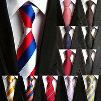 fashion new silk 8cm mens tie formal business executive tie stripes classic neckties for men wedding party gifts for men