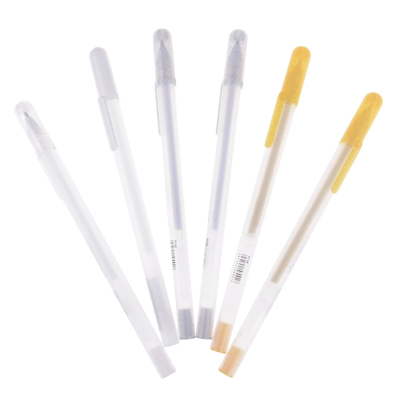 Серебристая/Золотая/белая блестящая краска-ручка черная карта ручная роспись