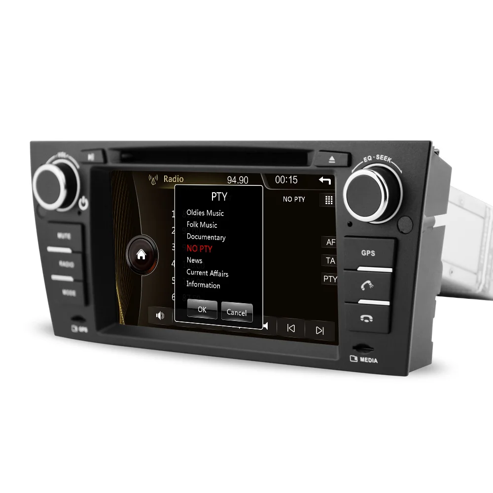 Eunavi 7 ''HD автомобильный DVD плеер GPS Navi Стерео для BMW 3 серии 325i/330i/335i E90 E91 E92 E93 Руль