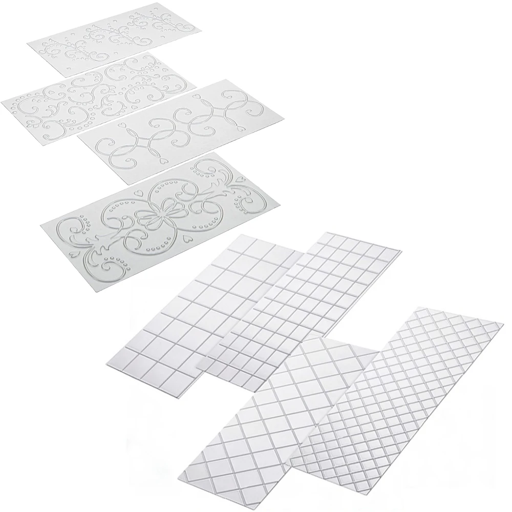 4 шт. клетчатая ротанговая форма для торта прозрачная пластиковая текстура