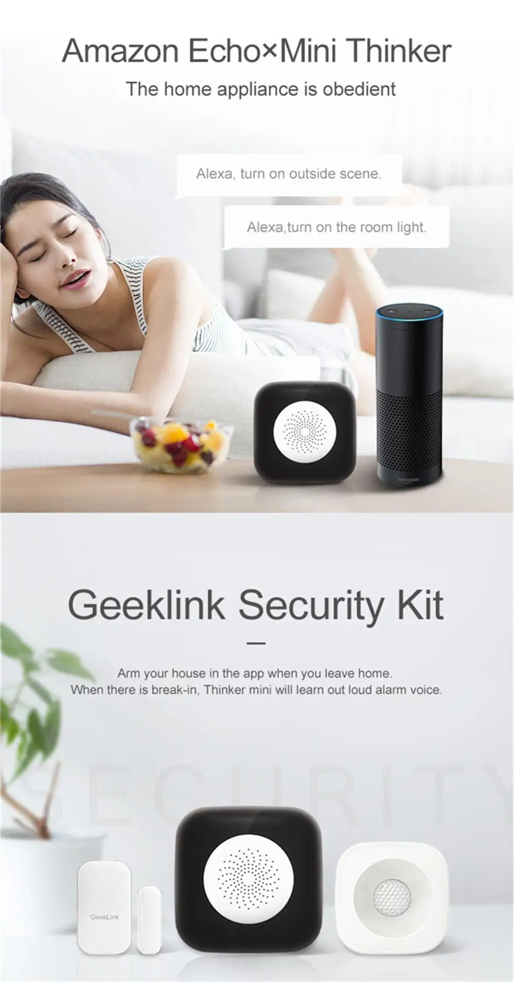 Geeklink Мини хост wifi+ IR+ RF Сири, голосовой пульт дистанционного управления работает с Amazon Alexa Google Home Android iOS умный дом автоматизация