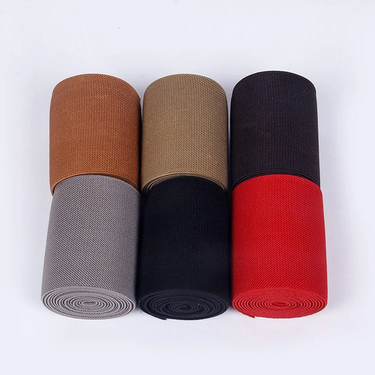 Эластичные ленты из полиэстера двусторонний твил шириной 10 см 50 ярдов черный