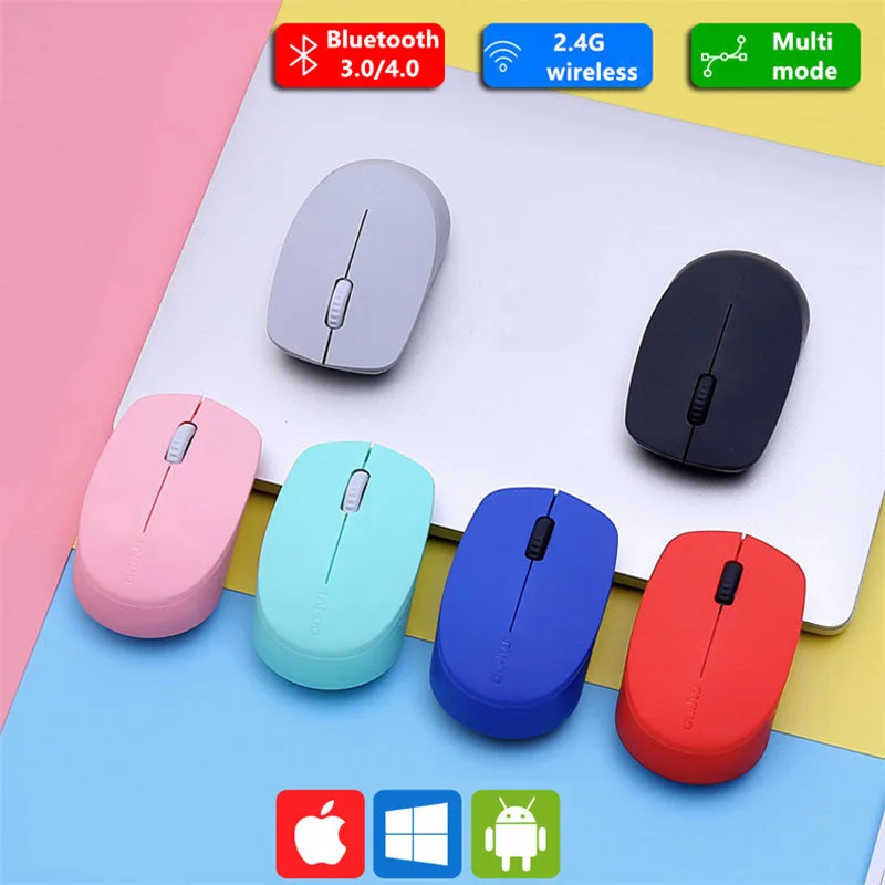Rapoo Silent Беспроводной Оптический Мышь с Bluetooth 4,0/2,4 РФ 3,0 г Mute мини Бесшумная мышь для Macbook PC ноутбук