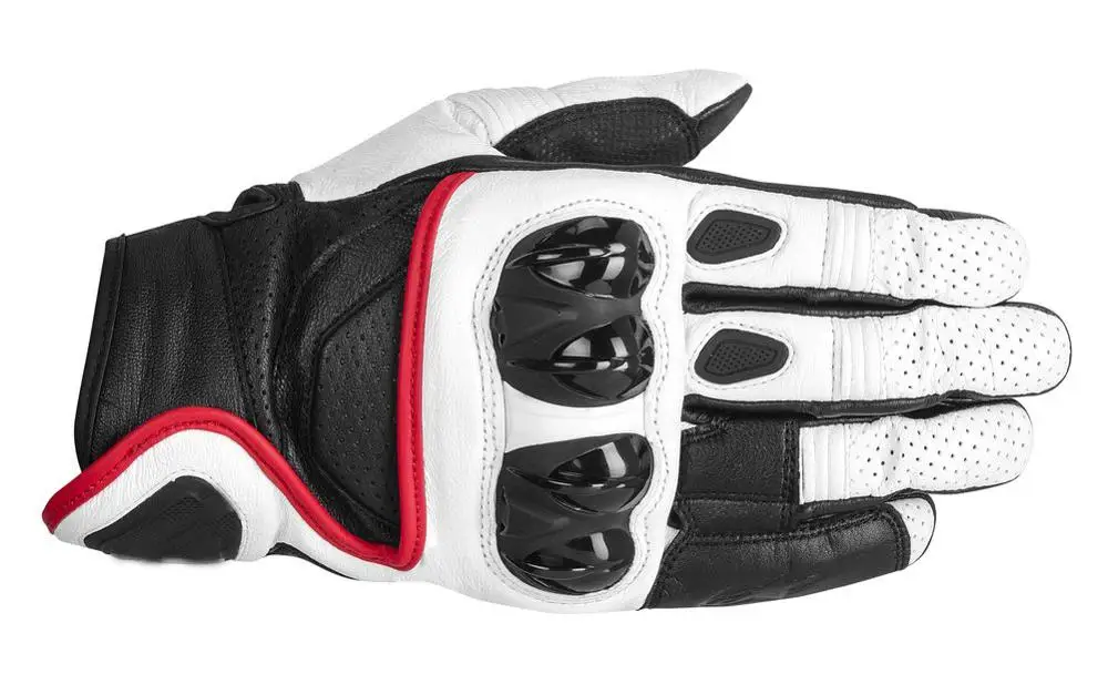Alpine Мотокросс S1 Гонки перчатки мотоциклетные кожаные Guantes luva motociclista с жесткими