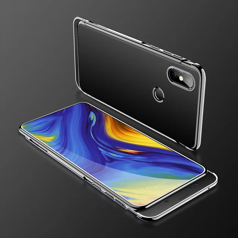 black GKK 2 в 1 чехол-слайдер для Xiaomi mi x 3 чехол с покрытием прозрачный противоударный жесткий чехол-накладка для Xiaomi mi x 3 Чехол Fundas Coque - Цвет: black