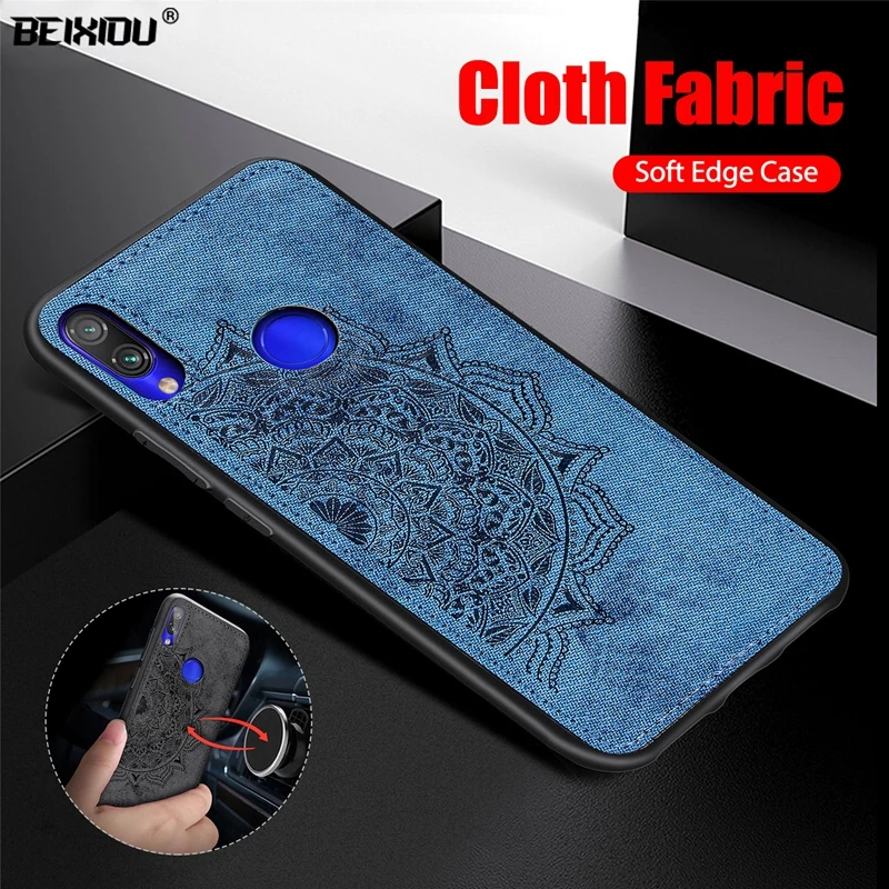 3D текстурированный тканевый чехол для телефона Xiaomi Redmi Note 7 Чехлы из ткани мягкий