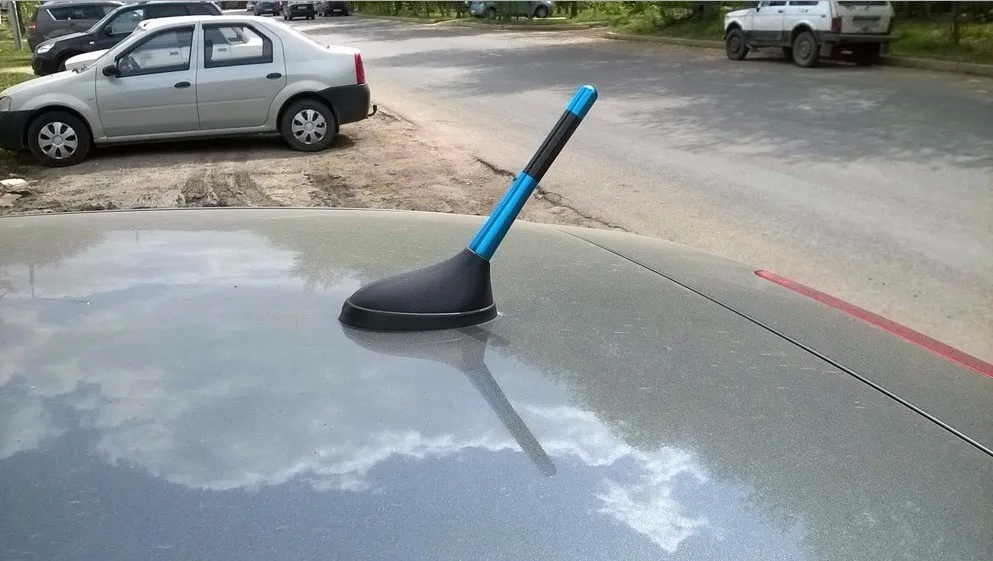 CNSPEED синяя Универсальная автомобильная антенна 120 мм алюминиевая углеродная