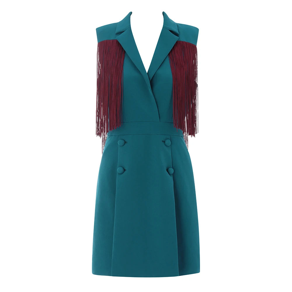 Женское вечернее облегающее платье без рукавов с v образным вырезом синие