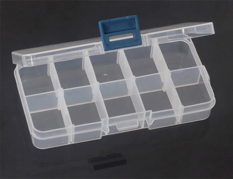 10 Сетки Пластиковые Медиатор Дело Коробка Для Хранения Регулируемая Сетка