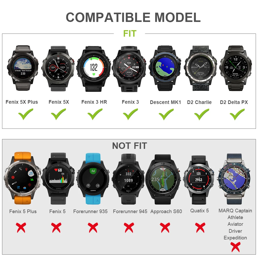 22 мм 26 мм ширина ремешка для Garmin Fenix 5 ремешок силиконовые полосы Размер XXL быстросъемный ремешок для Garmin Fenix 5X3 3HR часы