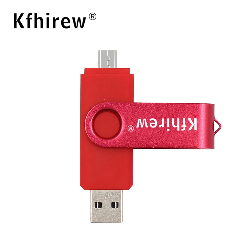 OTG флэш накопитель USB металлический 64 ГБ для телефона/ПК Флэшка 8 внешнее