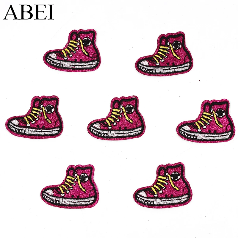 10 шт./лот блестящие наклейки на обувь сделай сам железные модную одежду с