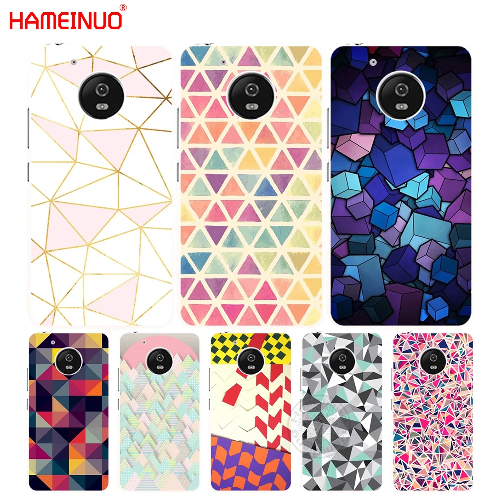 HAMEINUO Модный чехол с геометрическим рисунком для Motorola Moto G6 G5 G5S G4 PLAY PLUS ZUK Z2 pro|cover for