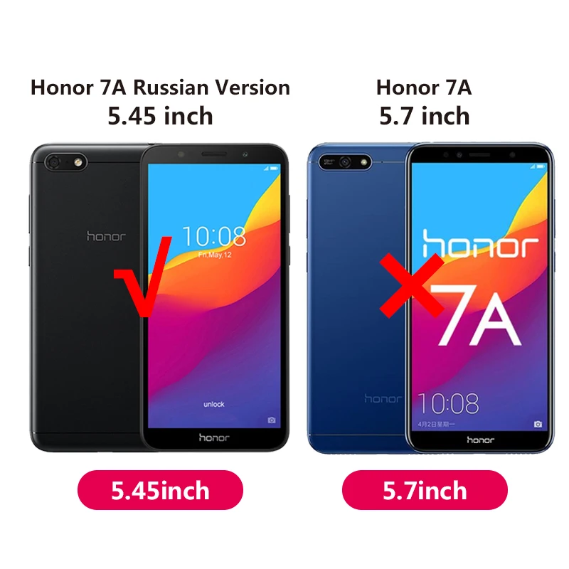 Honor 7A 5 45 дюймов кожаный чехол для Huawei honor7A 7 A RU версия 3D кошелек флип-чехол Капа |