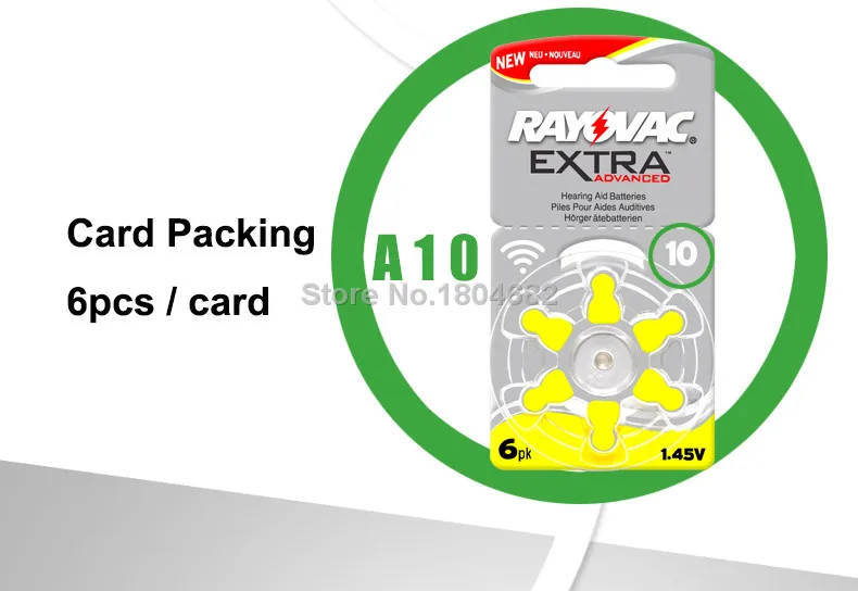 30 шт. RAYOVAC EXTRA Zinc Air Performance слуховой аппарат батареи A10 10A 10 PR70 батарея A10|hearing aid