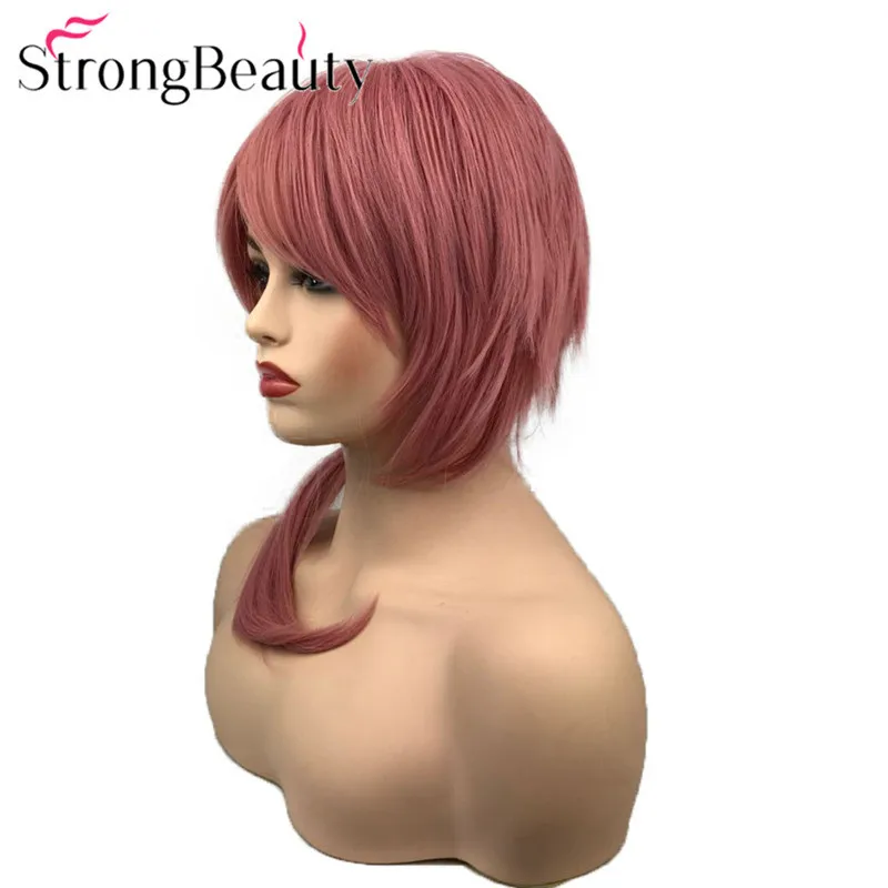 StrongBeauty темно-розовый светильник-синий парик косплевечерние НКА Синтетические