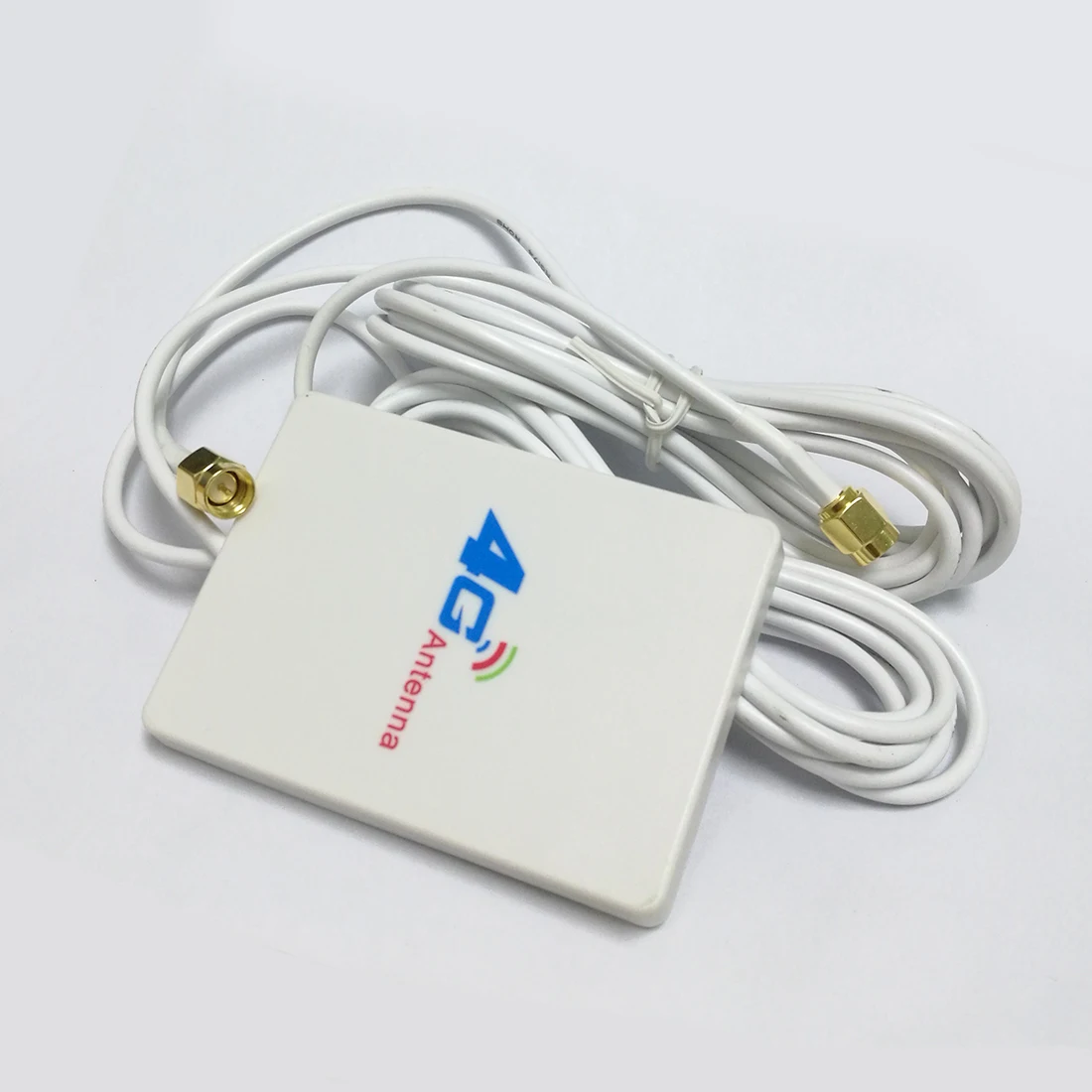 4G/3G LTE антенна WiFi маленькая панельная 10dbi с 2 удлинителями 3 метра длиной TS9/CRC9/SMA male