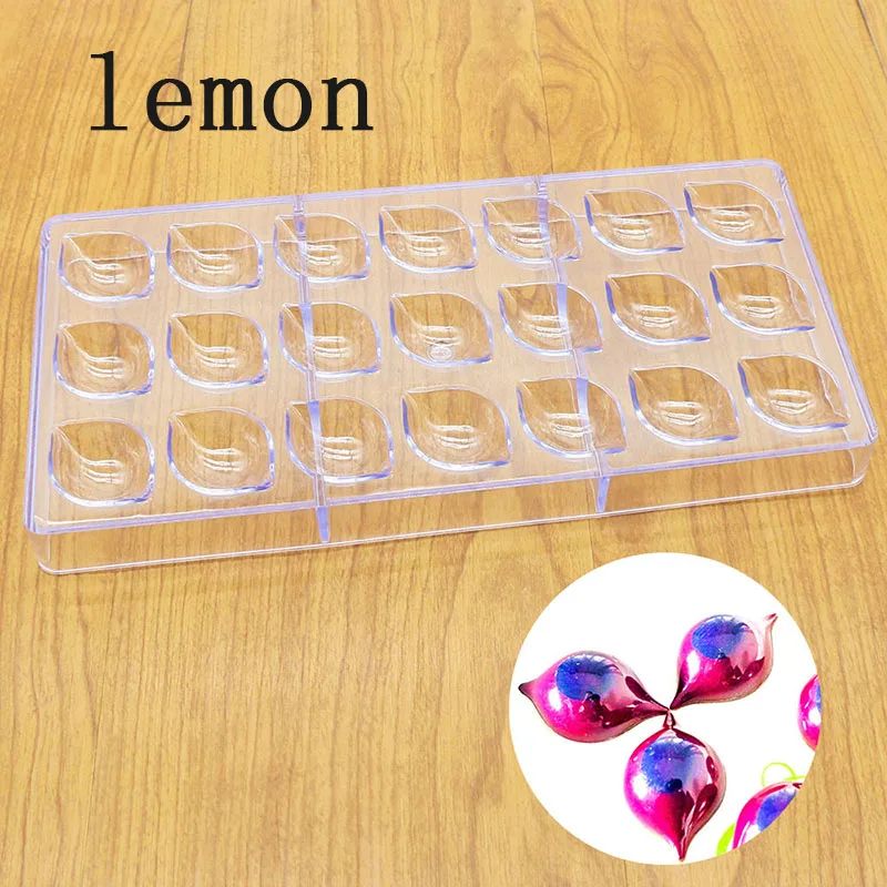 Lemo 21 Grids Multiple Styles Chocolate Mold Polycarbonate High Quality Chocolate Mould Candy Mold Baking Tools - Цвет: Lemo