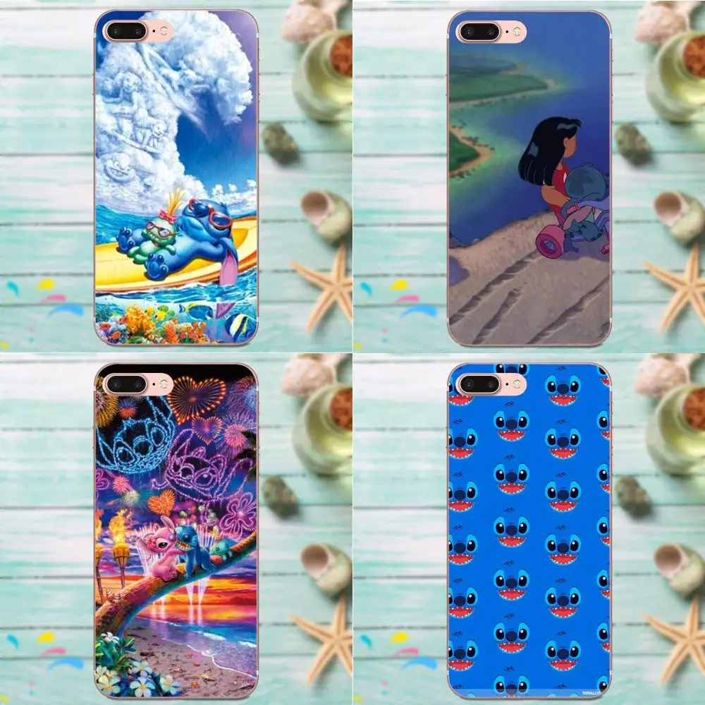 Мягкий Модный Оригинальный чехол для Apple iPhone 4 4S 5 5C 5S SE 6 6S 7 8 Plus X XS Max XR Lilo And Stitch |