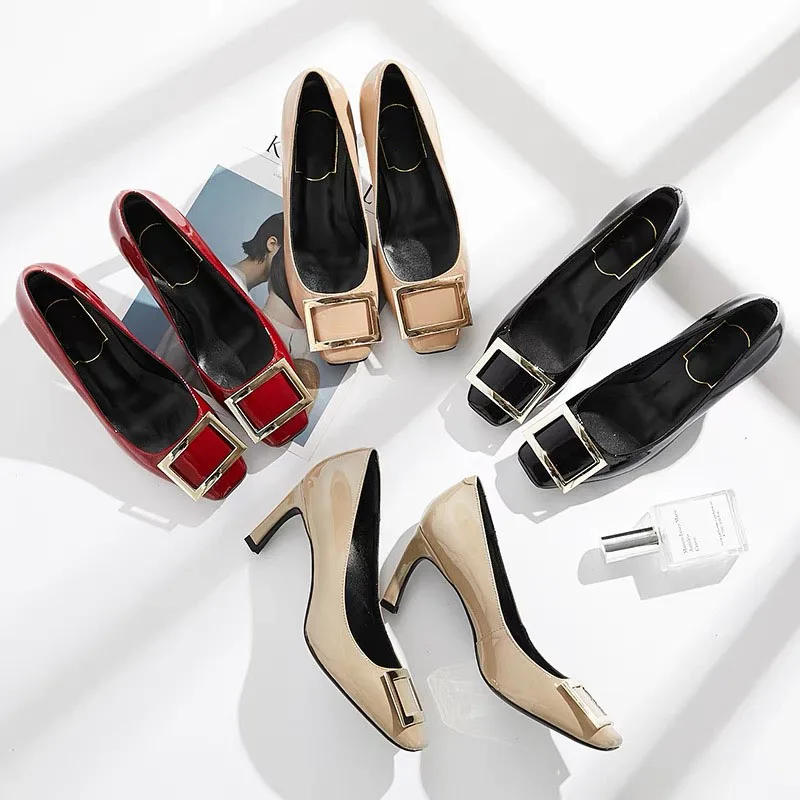 Женская обувь наивысшего качества туфли лодочки на высоком каблуке из