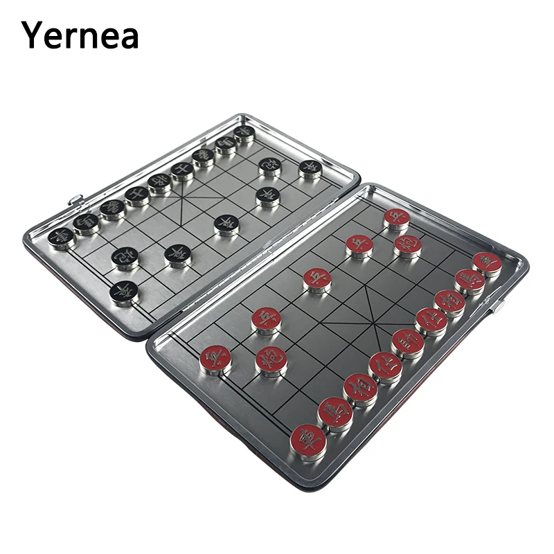 Новый Магнитный китайский Шахматный набор Yernea Складная Настольная игра s