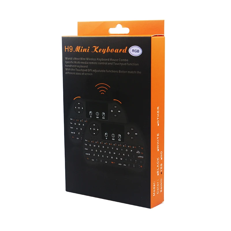 

RGB Backlight Mini Keyboard 2.4Ghz Wireless Mini Keyboard Mouse Touchpad Remote Control for HTPC Android TV Raspberry Pi 4