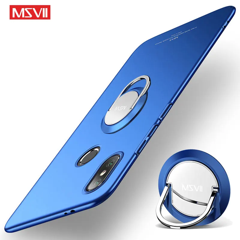 Xiaomi mi A2 Lite чехол MSVII палец кольцо матовый Xio Xiao A1 автомобильный держатель Чехол Xia s