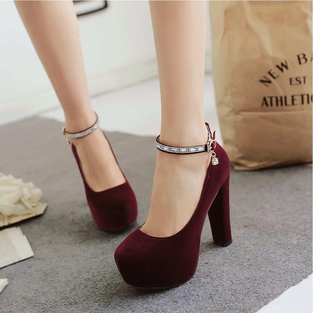 Lapolaka New Arrivals Hot Sale Chunky High Heels Buckle Strap Mary Janes Pumps Woman Shoes Platform Shoes Woman Pumps